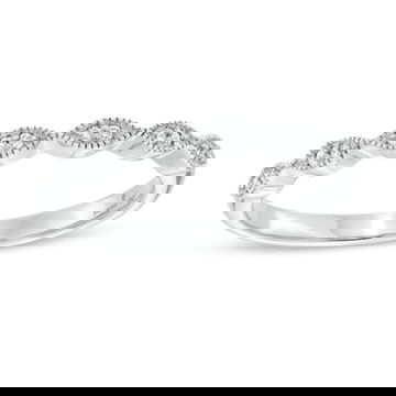 Petite Marquise Frame Milgrain Wedding Band by Diamonds Direct Designs 10