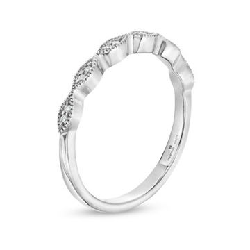 Petite Marquise Frame Milgrain Wedding Band by Diamonds Direct Designs 8
