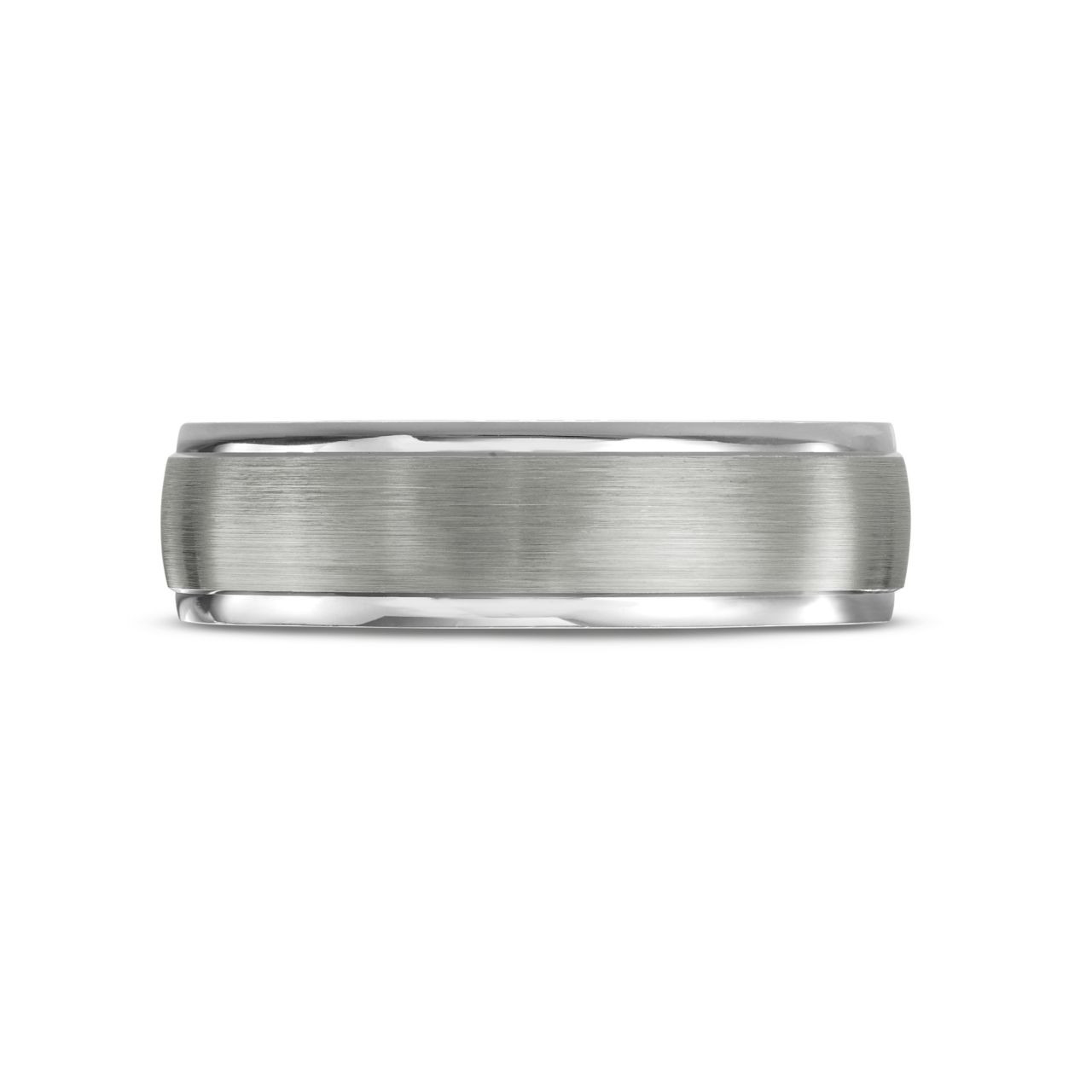 Simon G. Matte Polished Edge 8mm Wedding Band 0