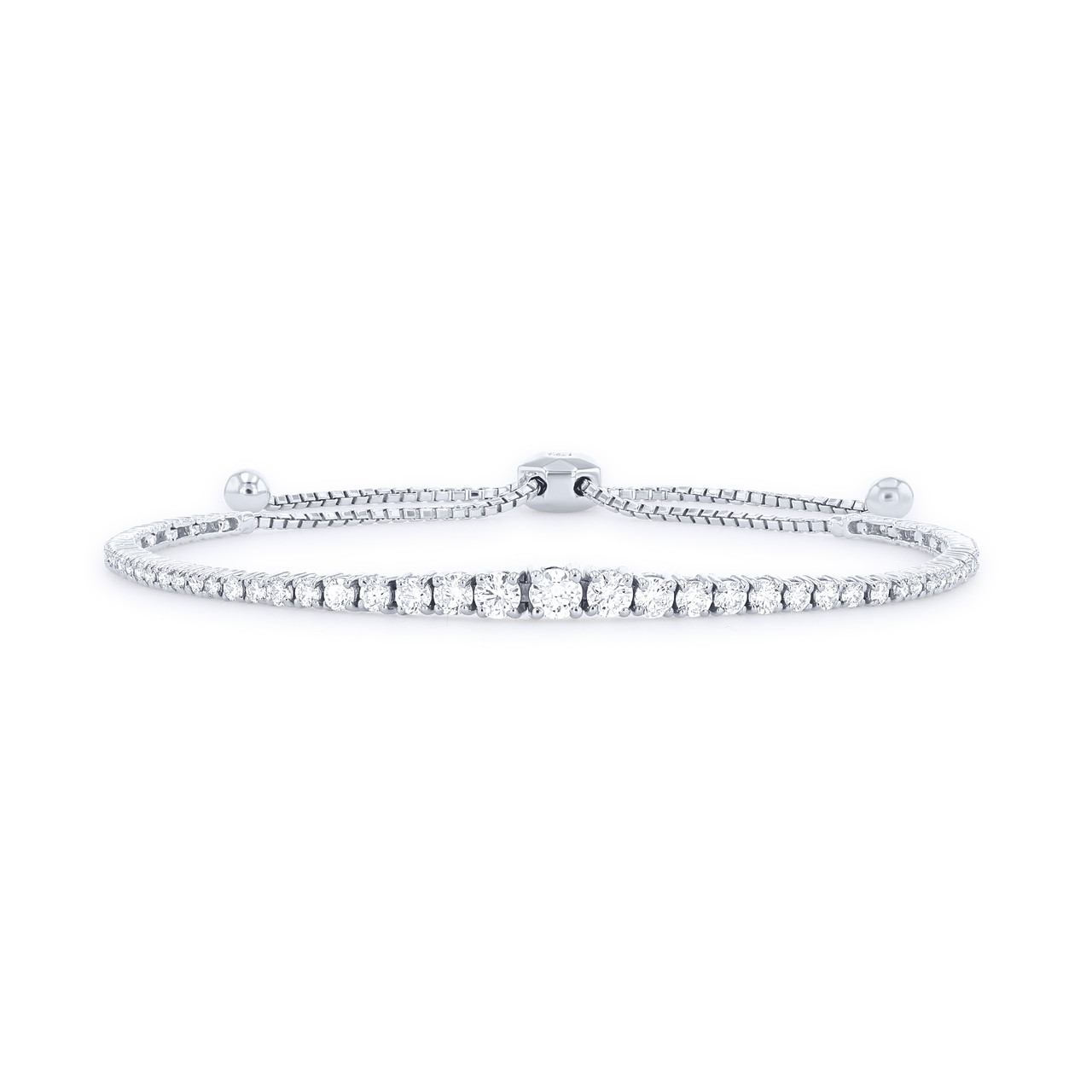 Graduated Diamond Bolo Bracelet