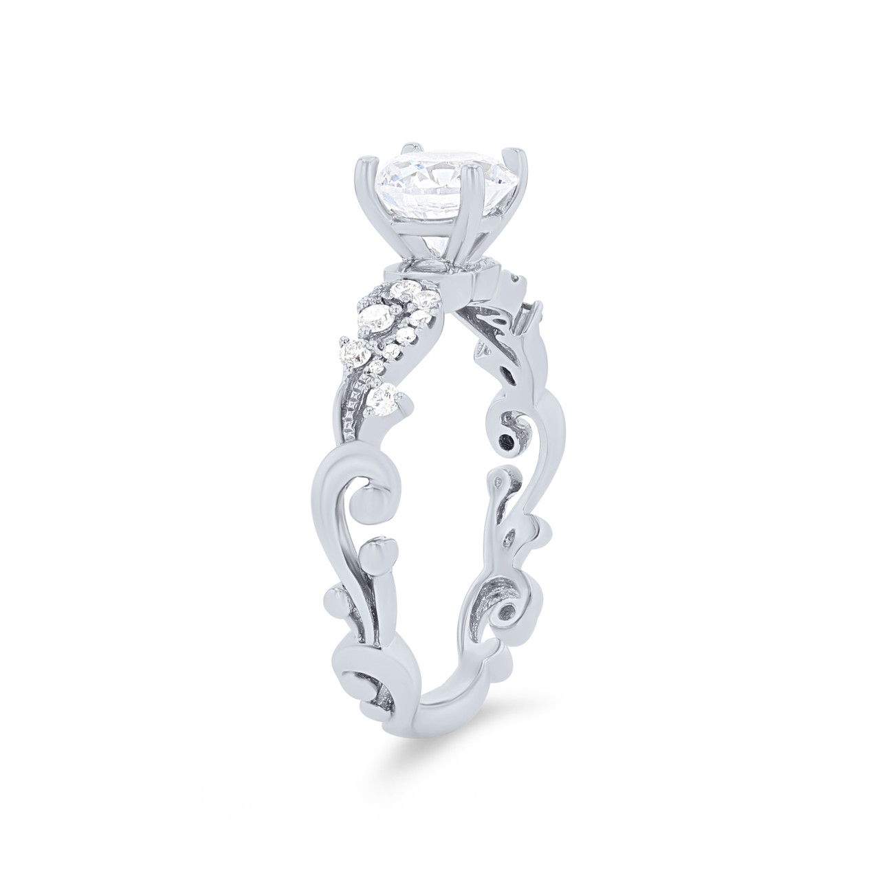 Kirk Kara Angelique Poetic Diamond Engagement Setting 1