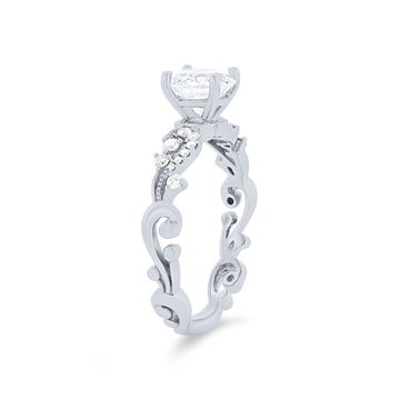 Kirk Kara Angelique Poetic Diamond Engagement Setting In White Gold 14K