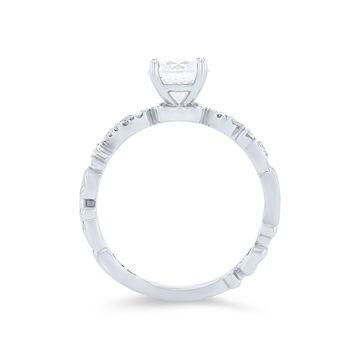 Kirk Kara Angelique Poetic Diamond Engagement Setting In White Gold 14K