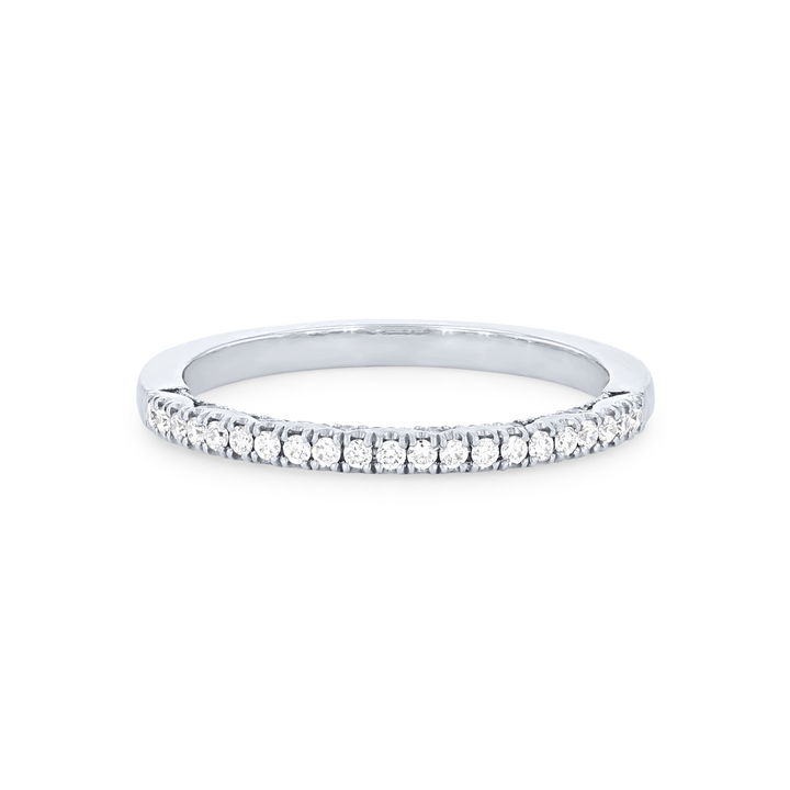 White Gold 14K Tacori Coastal Crescent Pave Wedding Band