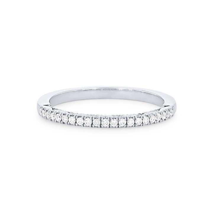 Tacori Coastal Crescent Pave Wedding Band In Yellow Gold 14K