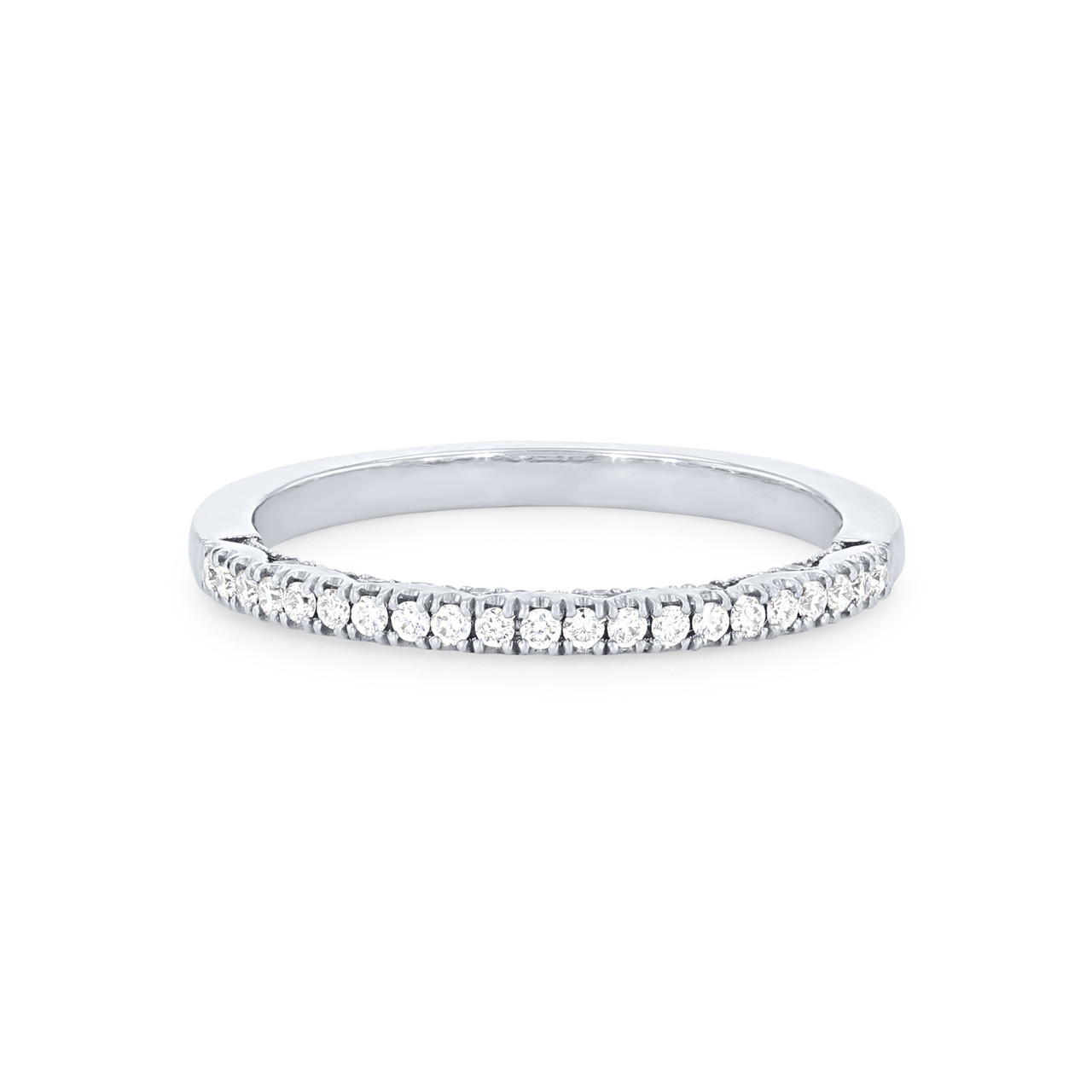 Tacori Coastal Crescent Pave Wedding Band