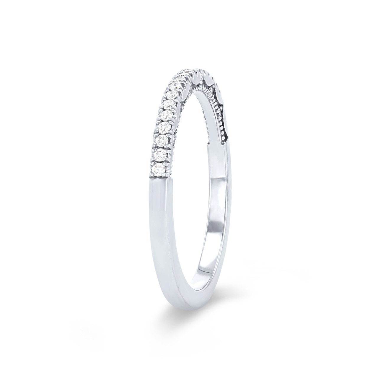 Tacori Coastal Crescent Pave Wedding Band