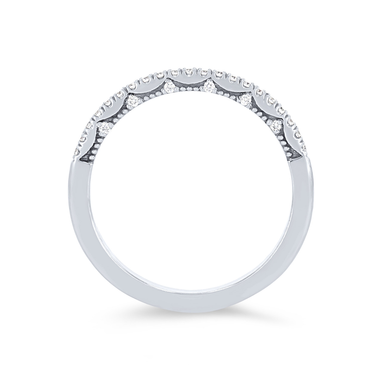 Tacori Coastal Crescent Pave Wedding Band