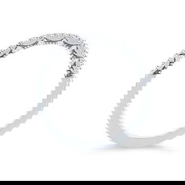 Tacori Coastal Crescent Pave Wedding Band