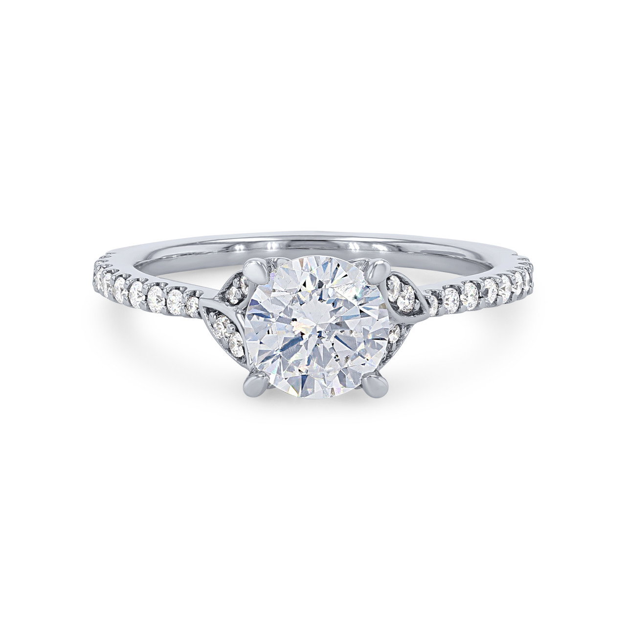 Artcarved Floral Pave Engagement Setting
