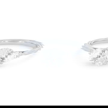 Kirk Kara Stella Three Stone Round Diamond Engagement Setting