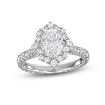 Verragio Renaissance Starburst Halo Engagement Setting In White Gold 14K