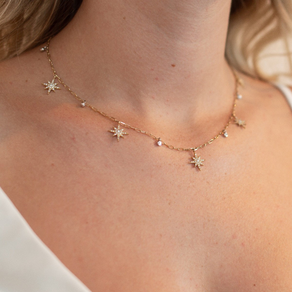 Diamond Celestial Station Necklace