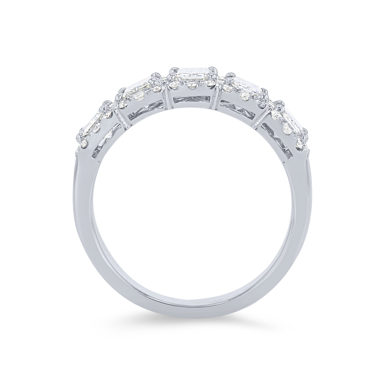 Emerald Diamond Halo Ring 2