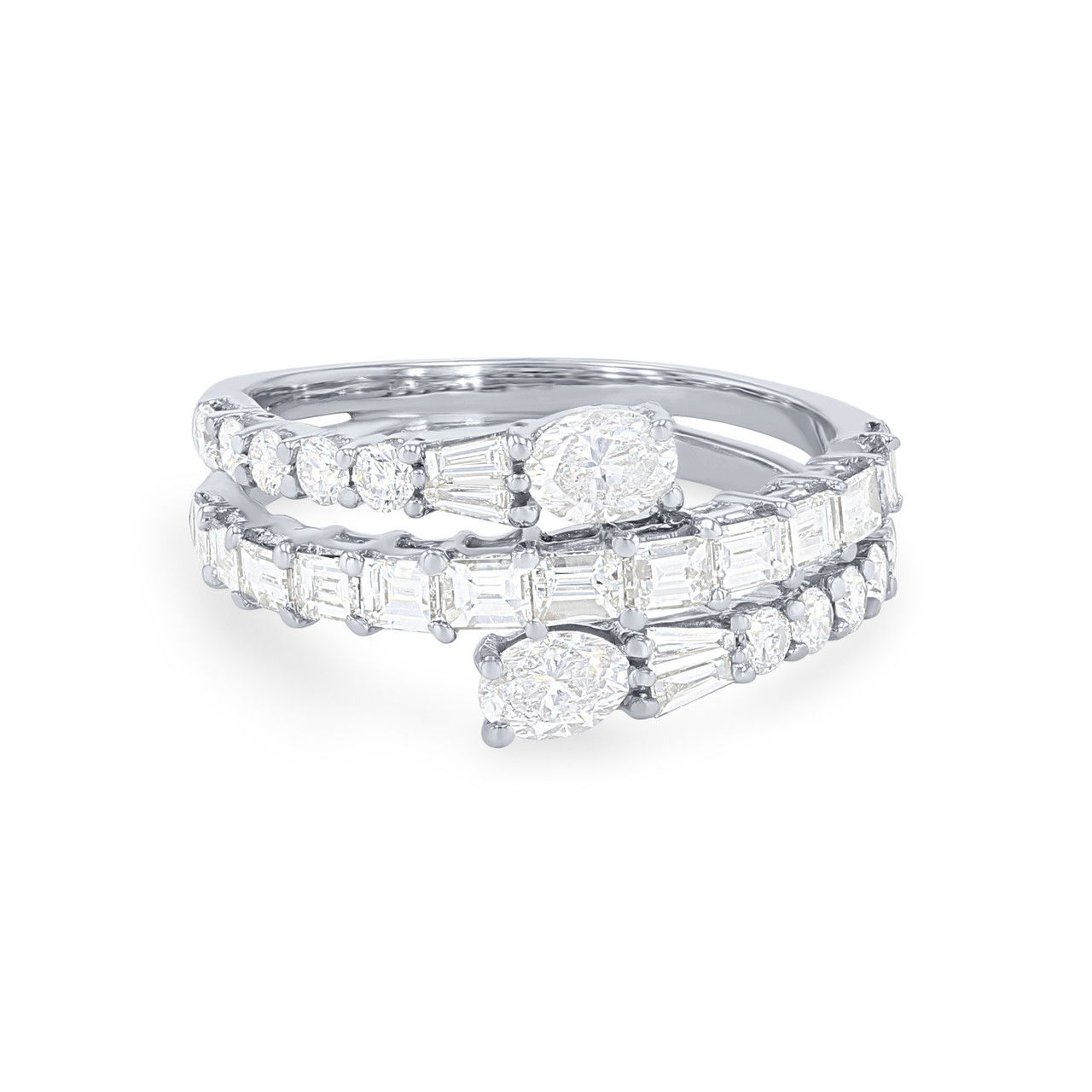 Fancy Diamond Bypass Ring