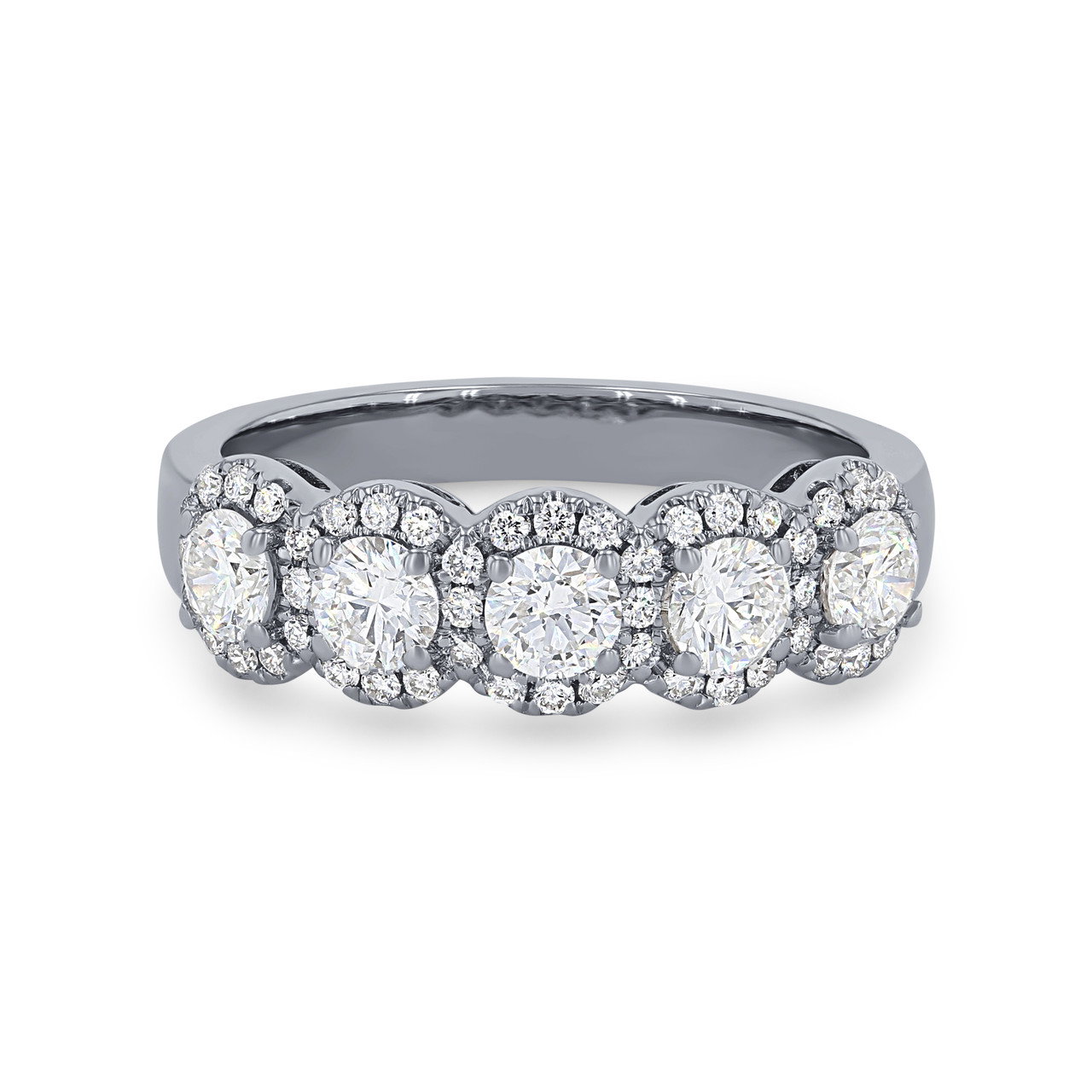 Diamond Accented Halo Ring