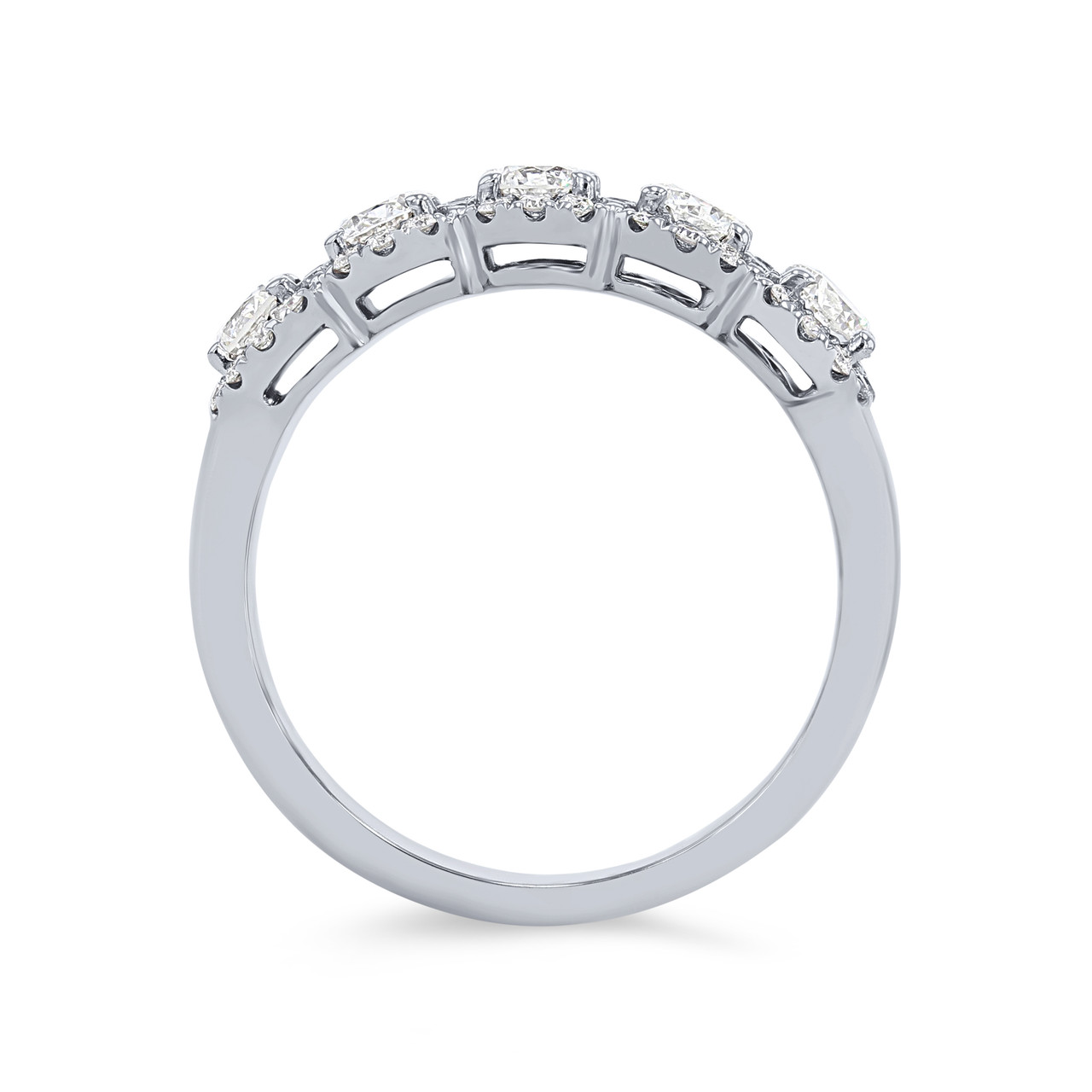 Diamond Accented Halo Ring