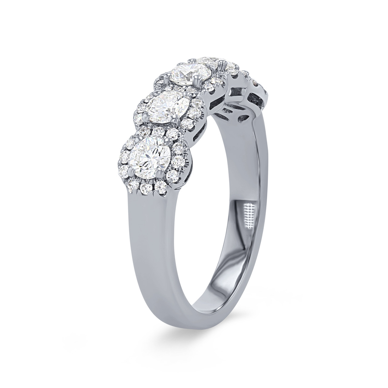 Diamond Accented Halo Ring