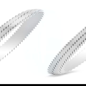 Matte Line Detail 6mm Wedding Band 1