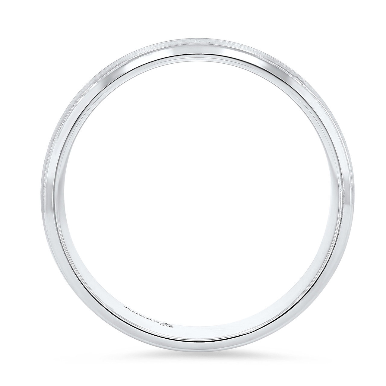 Matte Line Detail 6mm Wedding Band 2