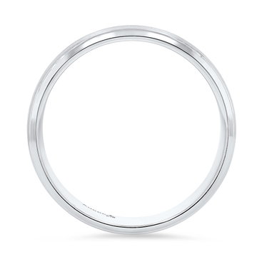 Matte Line Detail 6mm Wedding Band In White Gold 14K