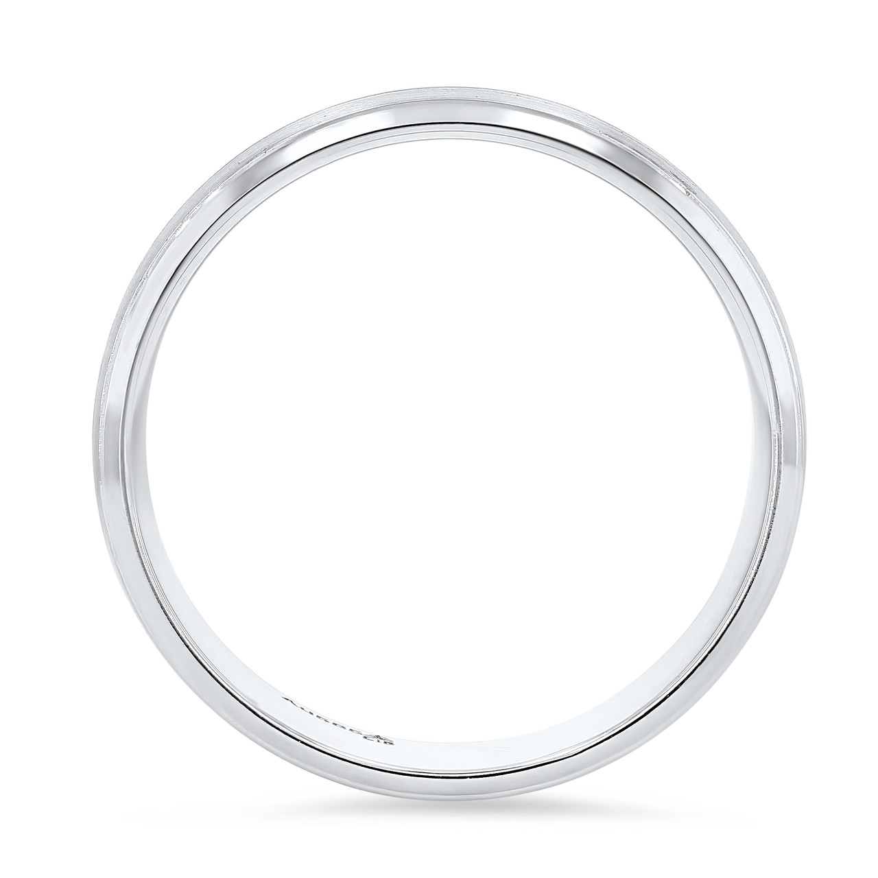 Matte Line Detail 6mm Wedding Band 2