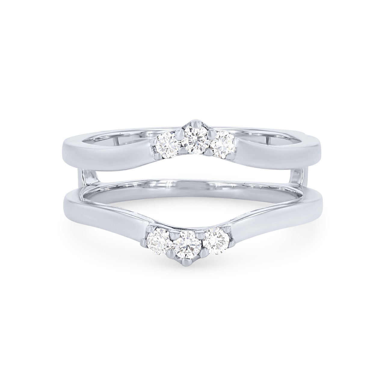 True Romance Contour Diamond Trio Ring Guard