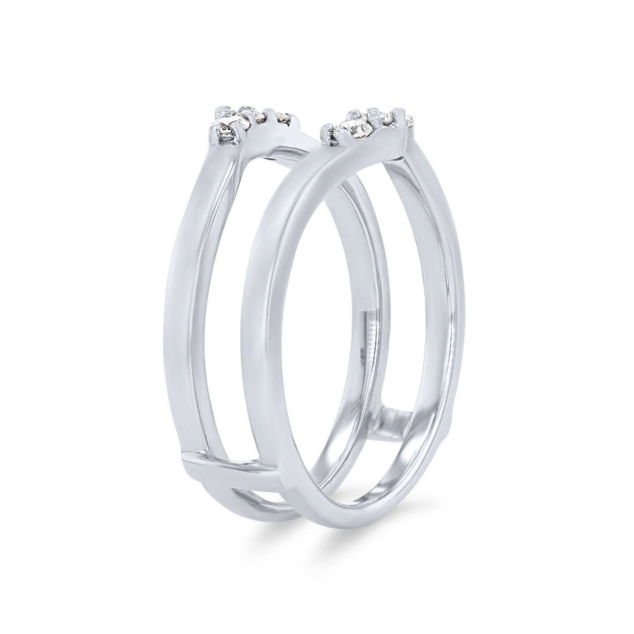 True Romance Contour Diamond Trio Ring Guard