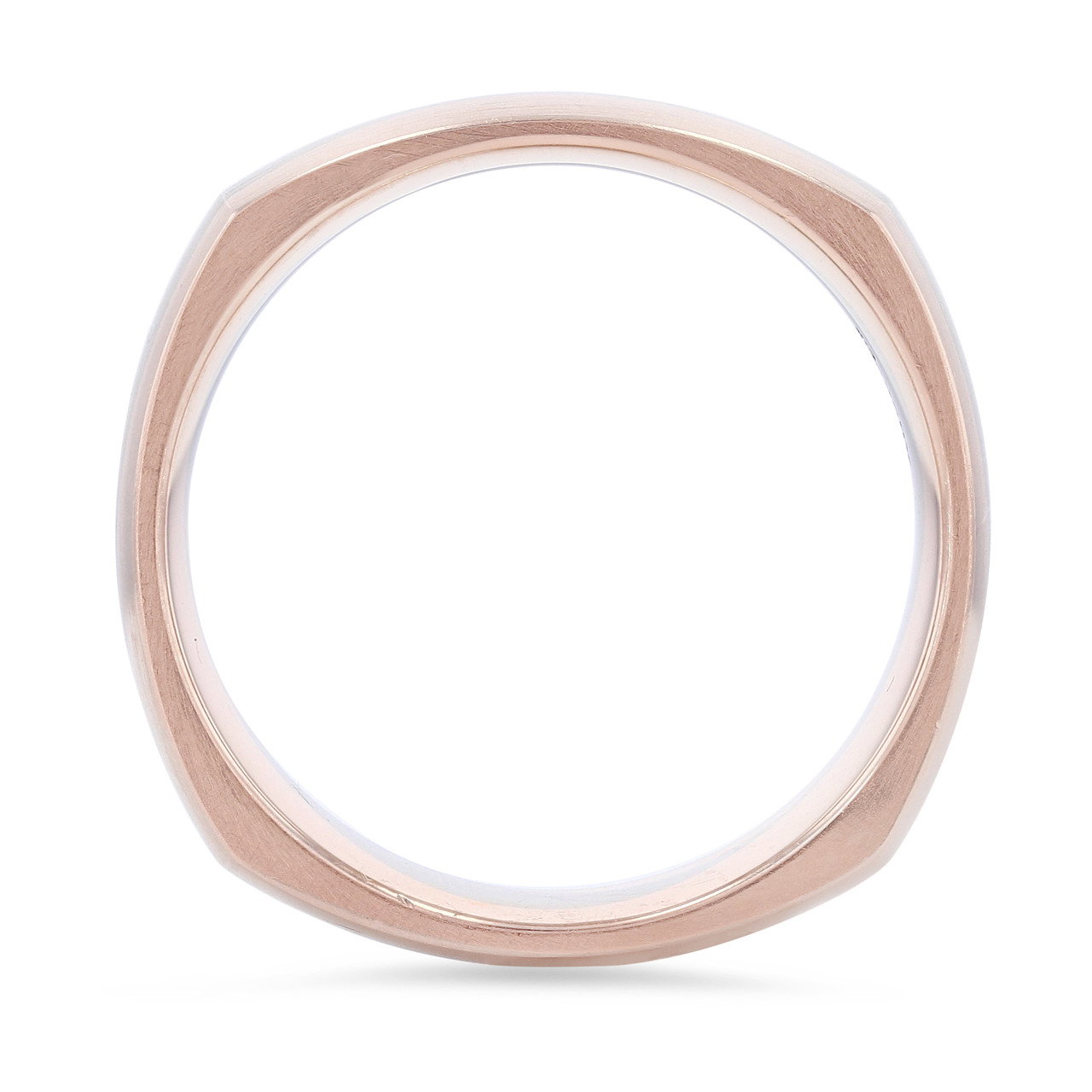 Two-Tone Square Wedding Band 2
