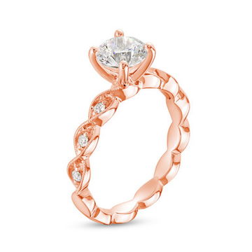 Milgrain Twist Engagement Setting by Diamonds Direct Designs 8