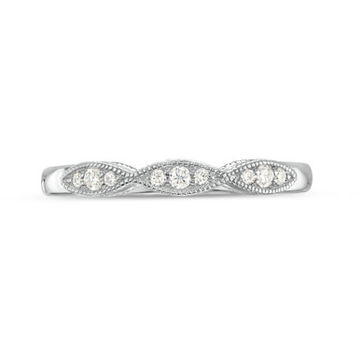 Marquise Frame Milgrain Wedding Band by Diamonds Direct Designs 0