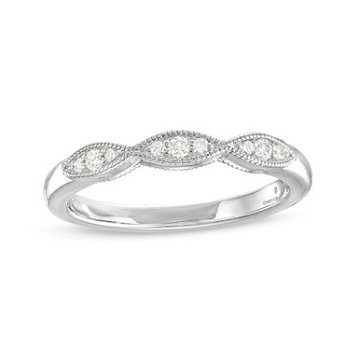 Marquise Frame Milgrain Wedding Band by Diamonds Direct Designs 6