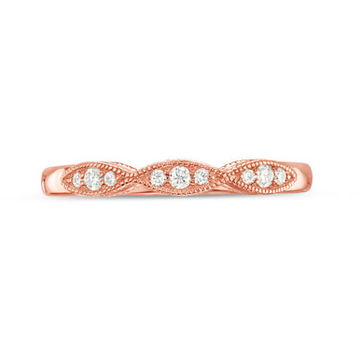 Marquise Frame Milgrain Wedding Band by Diamonds Direct Designs 1