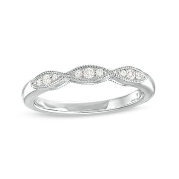 Marquise Frame Milgrain Wedding Band by Diamonds Direct Designs 11