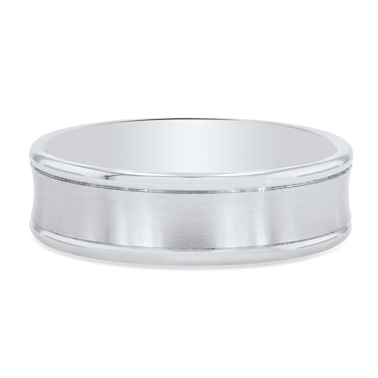 Concave 6.5mm Wedding Band