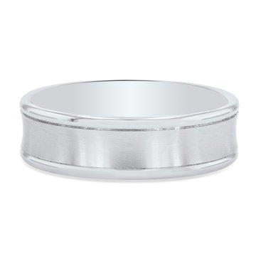 Concave 6.5mm Wedding Band In Yellow Gold 14K