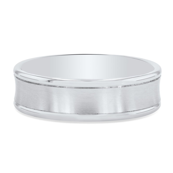 Concave 6.5mm Wedding Band In Yellow Gold 14K