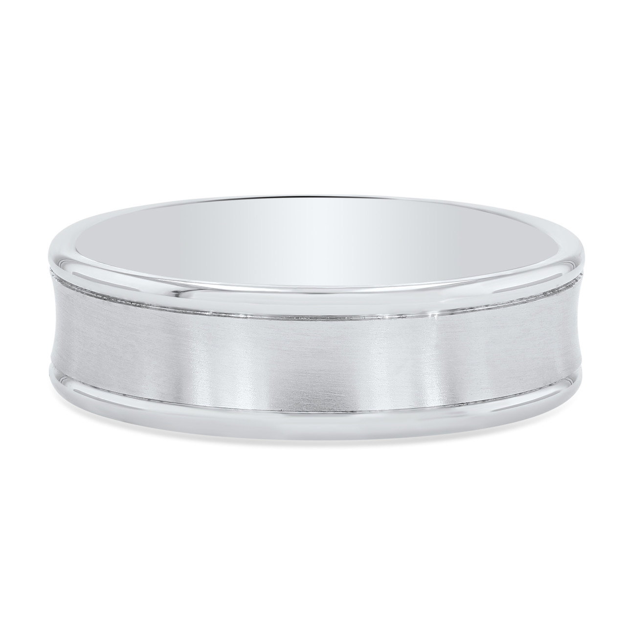 Concave 6.5mm Wedding Band 0