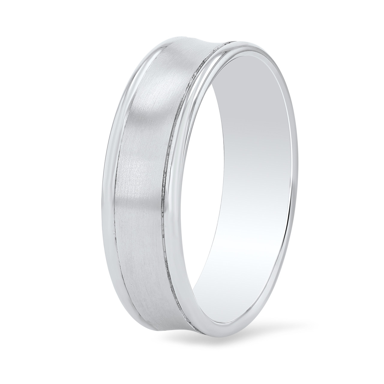 Concave 6.5mm Wedding Band
