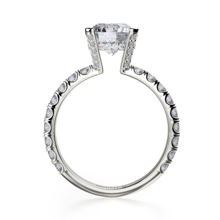 White Gold 18K Michael M. Crown Open Diamond Head Engagement Setting