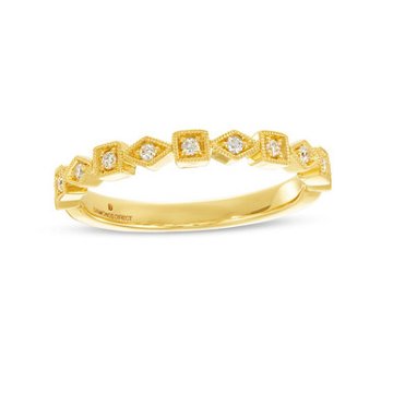 Geometric Frame Milgrain Wedding Band by Diamonds Direct Designs 11