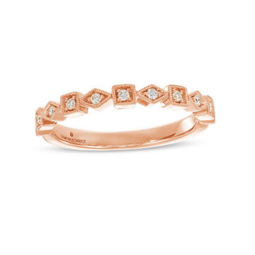 Geometric Frame Milgrain Wedding Band by Diamonds Direct Designs 13