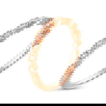 Geometric Frame Milgrain Wedding Band by Diamonds Direct Designs 6
