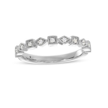 Geometric Frame Milgrain Wedding Band by Diamonds Direct Designs 9