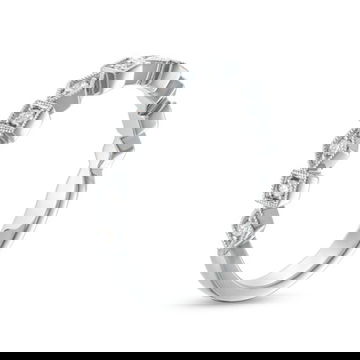 Geometric Frame Milgrain Wedding Band by Diamonds Direct Designs 7