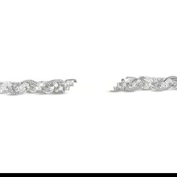 Alternating Marquise Frame Milgrain Wedding Band by Diamonds Direct Designs 0