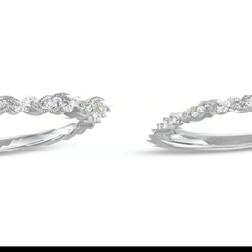 Alternating Marquise Frame Milgrain Wedding Band by Diamonds Direct Designs 13