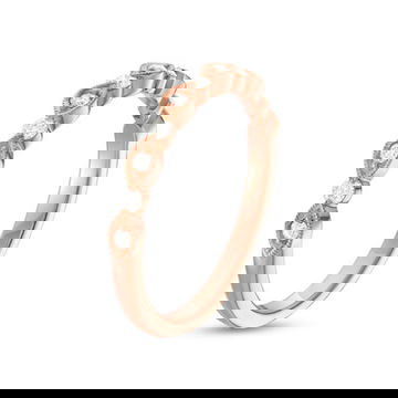 Alternating Marquise Frame Milgrain Wedding Band by Diamonds Direct Designs 10