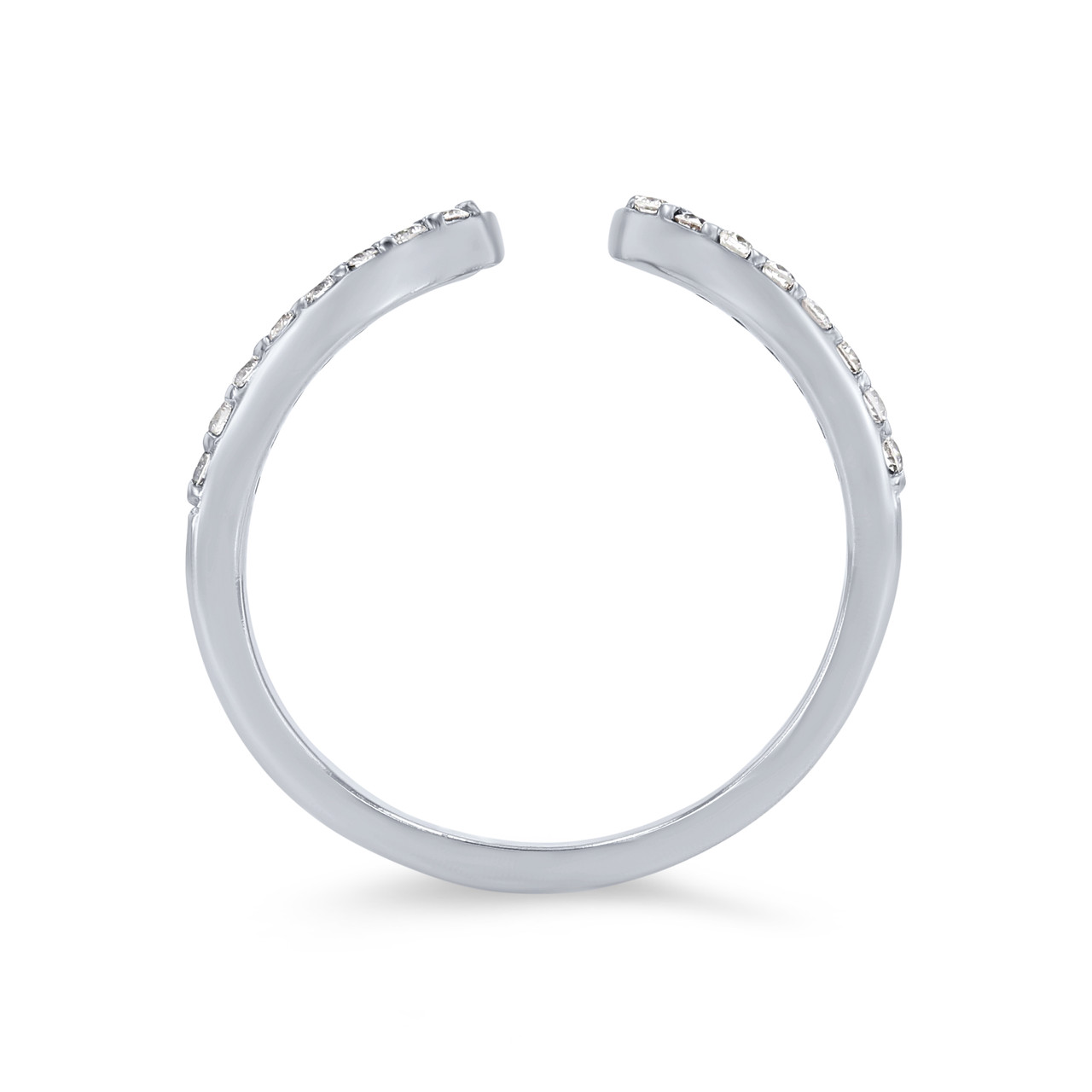 True Romance Open Contour Diamond Wedding Band
