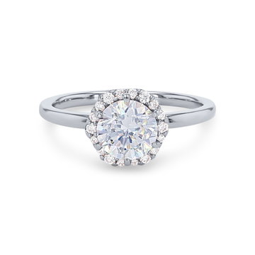 Artcarved Hexagon Halo Engagement Setting In Platinum